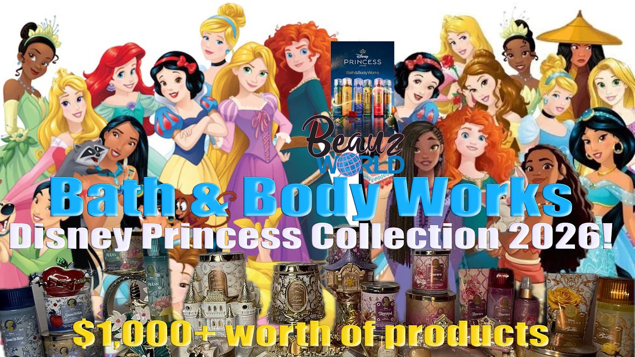 Bath & Body Works Disney Princess Collection 2026!