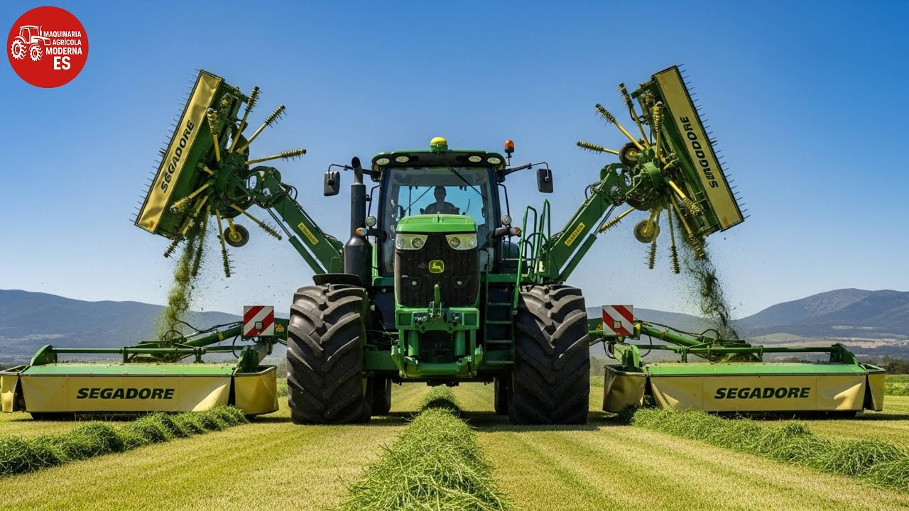 TOP 8 Maquinaria Agr&iacute;cola Moderna 🚜 &iexcl;Tractores y cosechadoras gigantes en acci&oacute;n!