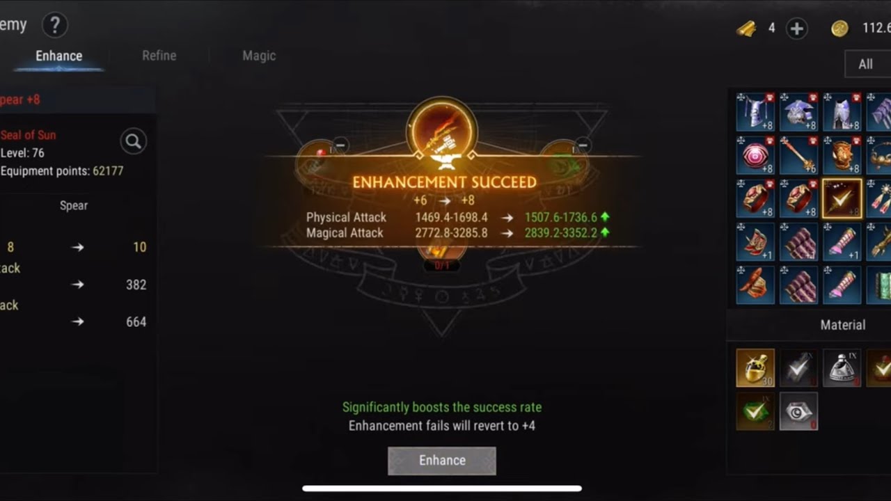 Silkroad Origin Mobile | Mix Spear SUN D9 7 +2 +2 = ?