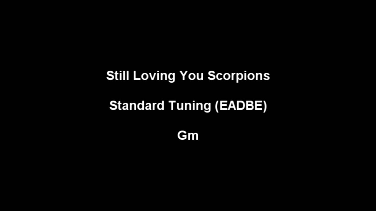 Scorpions - Still Loving You - (Standard Tuning EADGBE)