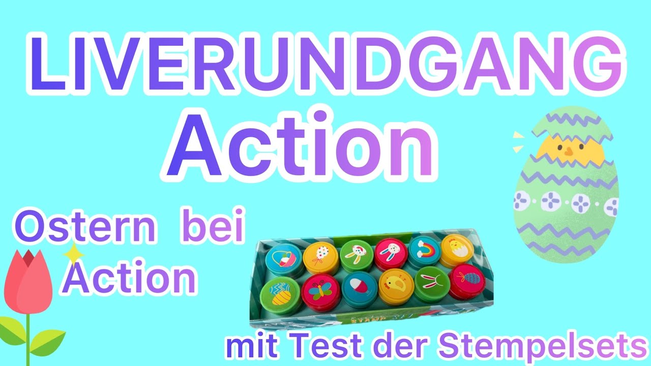 Action ❤️ LIVERUNDGANG ❤️ Ostern bei Action 🤩 Aloha  Ihr Hasen / Test der Stempelsets