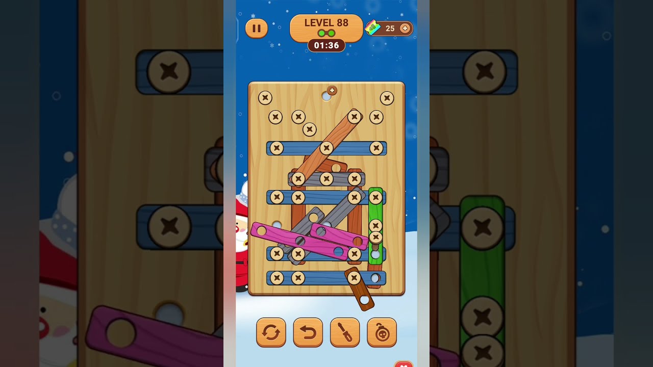 wood nuts & bolts screw level 88 | @screwdrivergamingofficial