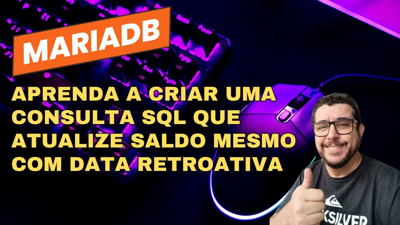 Como criar uma consulta SQL com atualização de SALDO