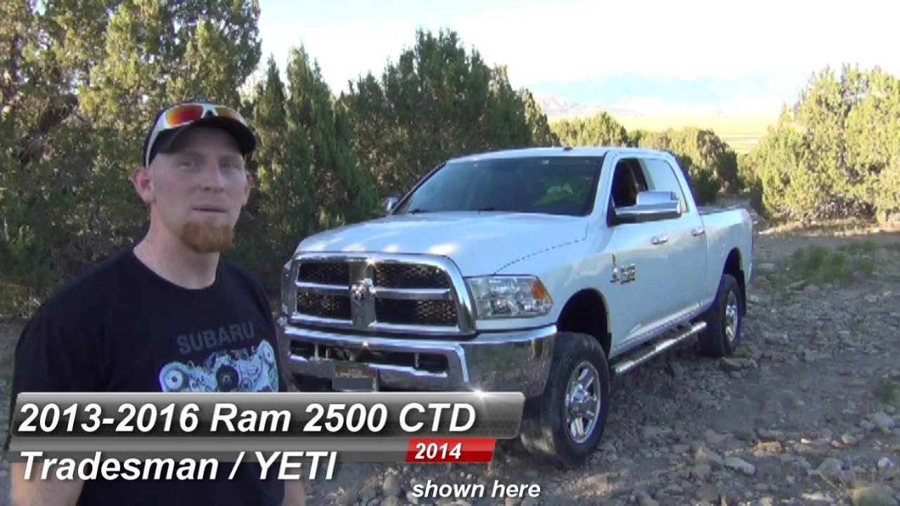 Ram 2500 HD CTD 2013 2016 Tradesman Review VERSE