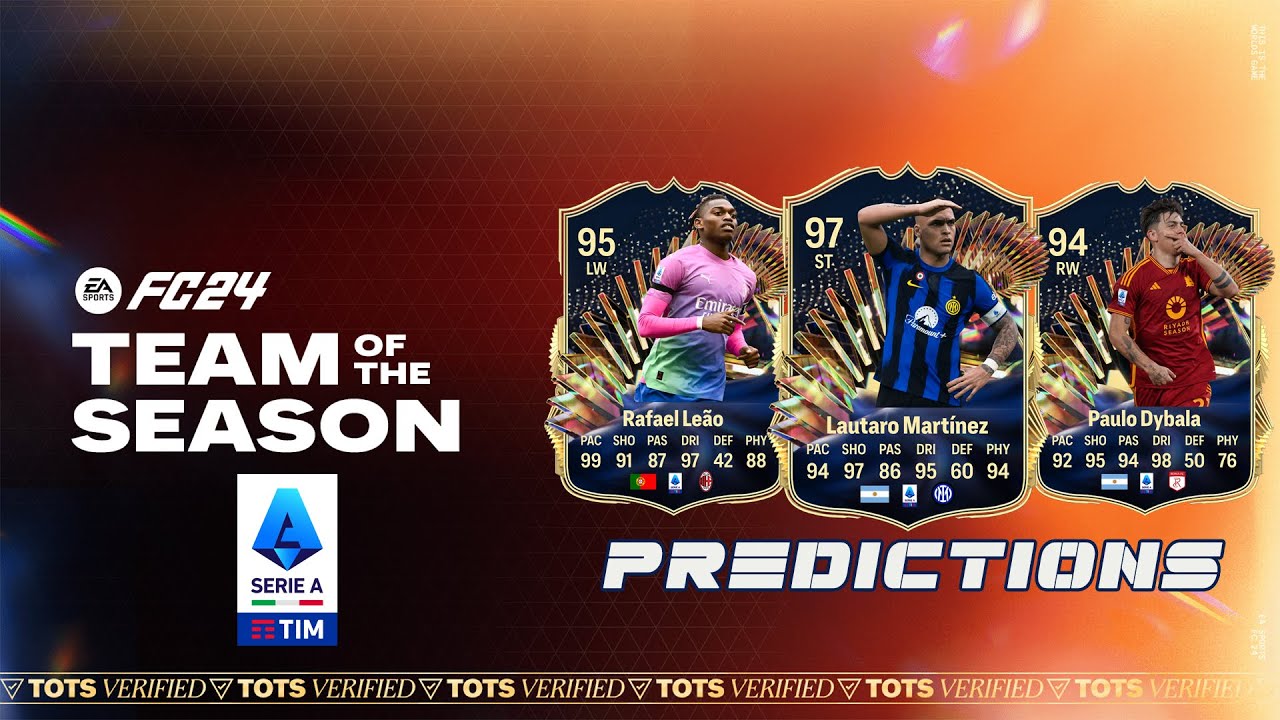 EA FC 24 TOTS Serie A Predictions Team Of The Season with Leao, Lautaro and Dybala #TOTS