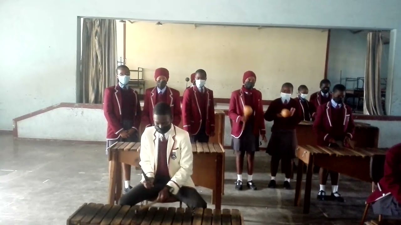 Mtshabezi high form 3 musical arts 2022 marimba practice