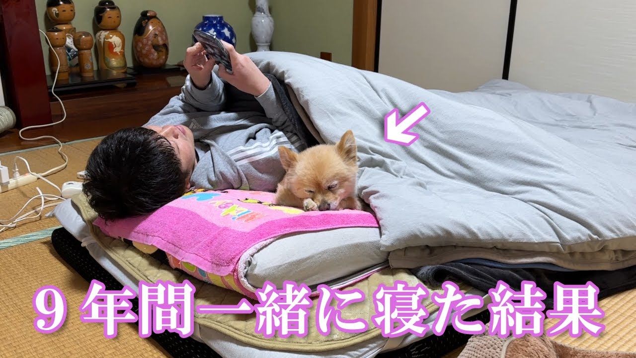 【モニタリング】9年間一緒の布団で寝てきた結果こうなりました&hellip;笑