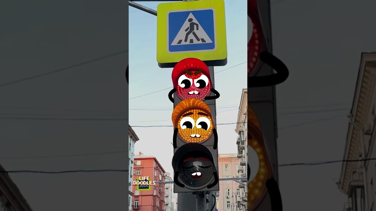 Life Doodles | Traffic light 😂 #lifedoodles #shorts #animation #cartoon