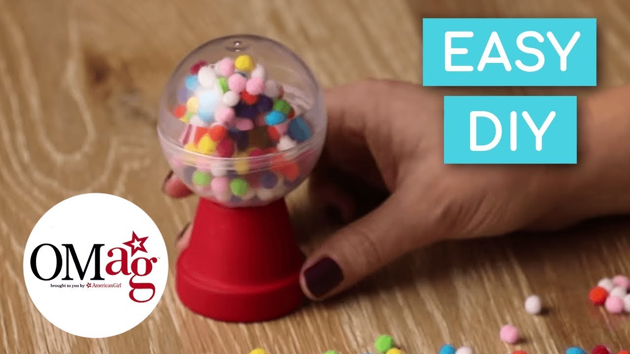 Mini Gumball Machine for Your Doll | Doll DIY | @AmericanGirl