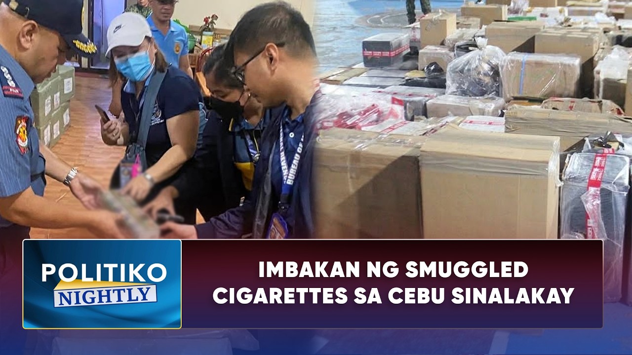 Imbakan ng smuggled cigarettes sa Cebu sinalakay