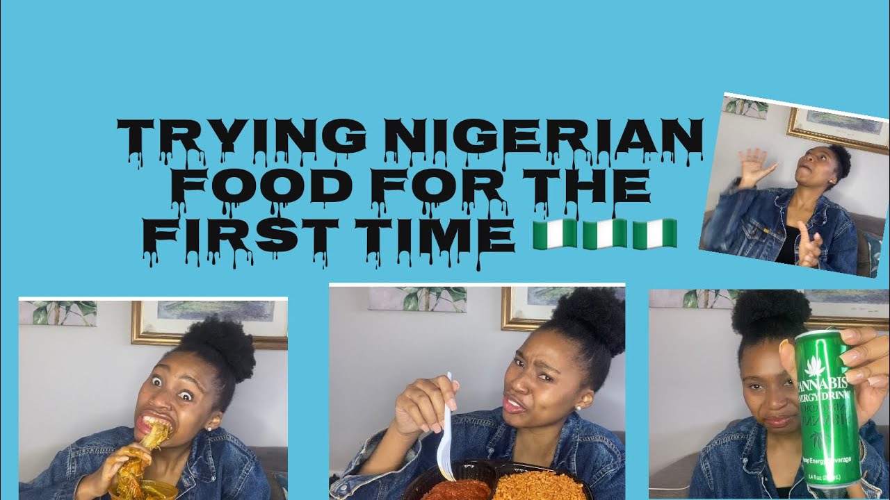 South African tries Nigerian food|| okro, Jollof,Egusi,Semolina,Eba