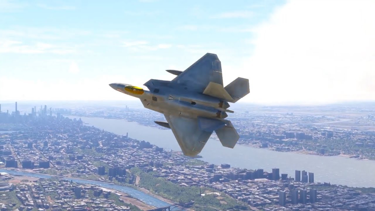 World&rsquo;s Deadliest Jet! F-22 Raptor Training Over New York City