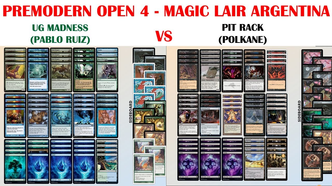 Premodern Open - R4G2 - UG Madness (Pablo Ruiz) vs Pit Rack (Polkane) 20/11/22 Magic Lair