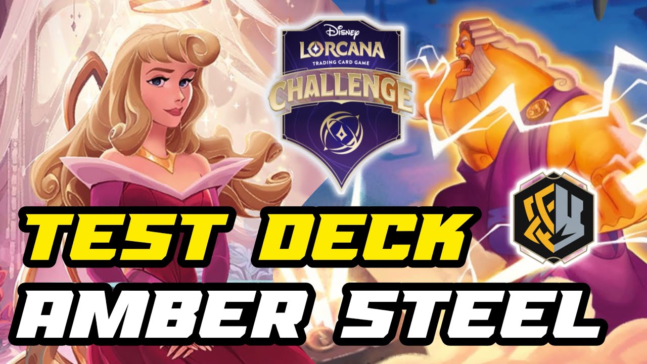 Test Deck Amber Steel for Disney Lorcana Challenge Richmont🔜#disneylorcana 