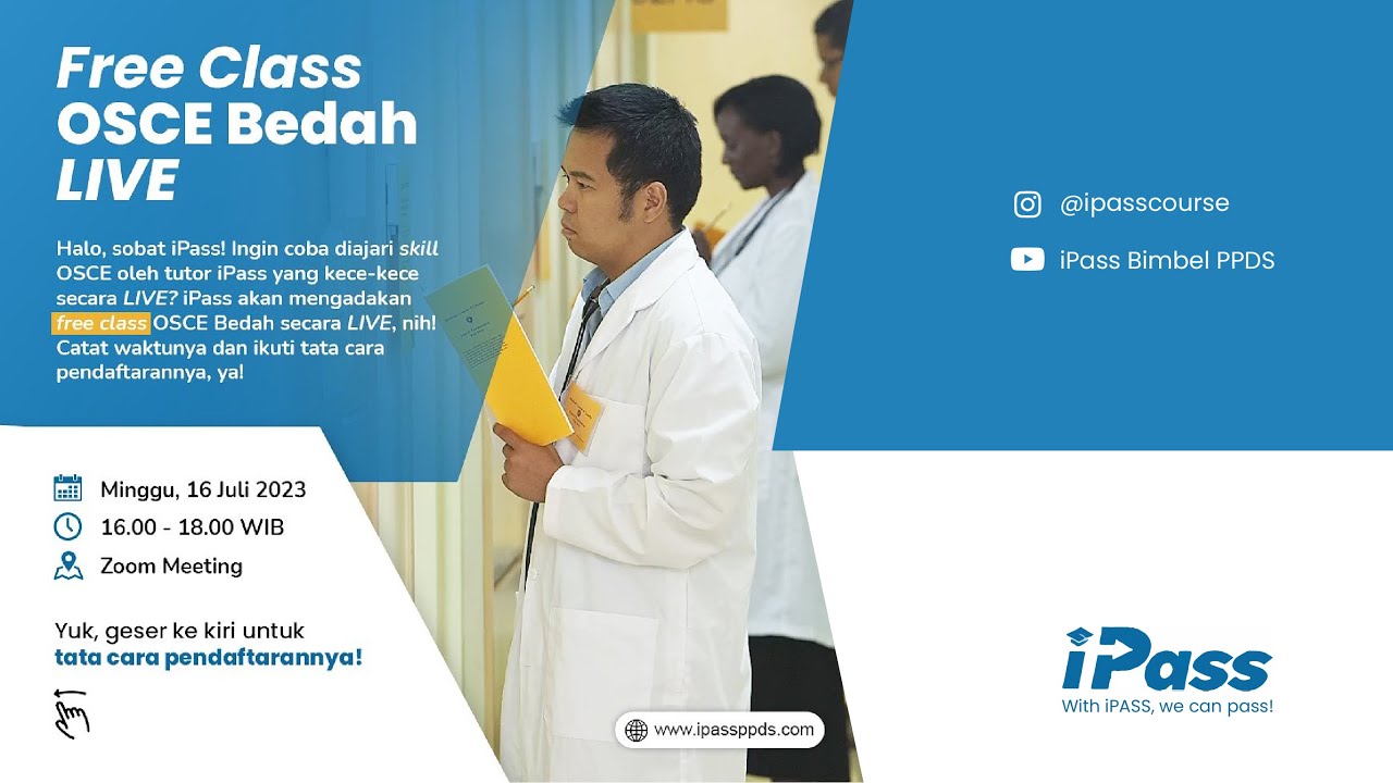 Free Class OSCE Bedah Live iPass
