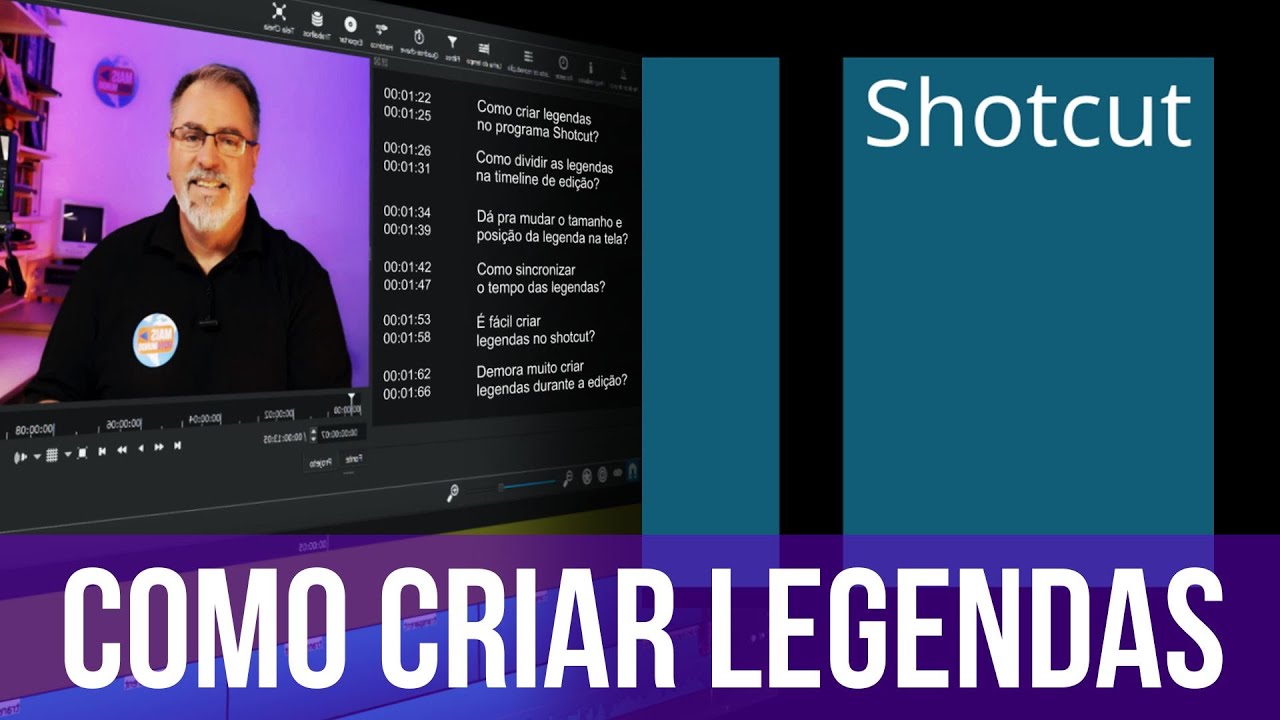 COMO CRIAR LEGENDAS no SHOTCUT | De um jeito RÁPIDO E FÁCIL | Maisvideomundo #64