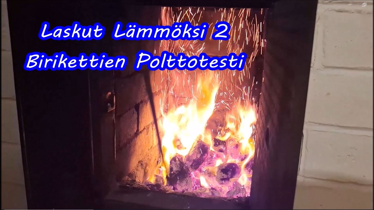 Laskut Lämmöksi 2  Brikettien Polttotesti