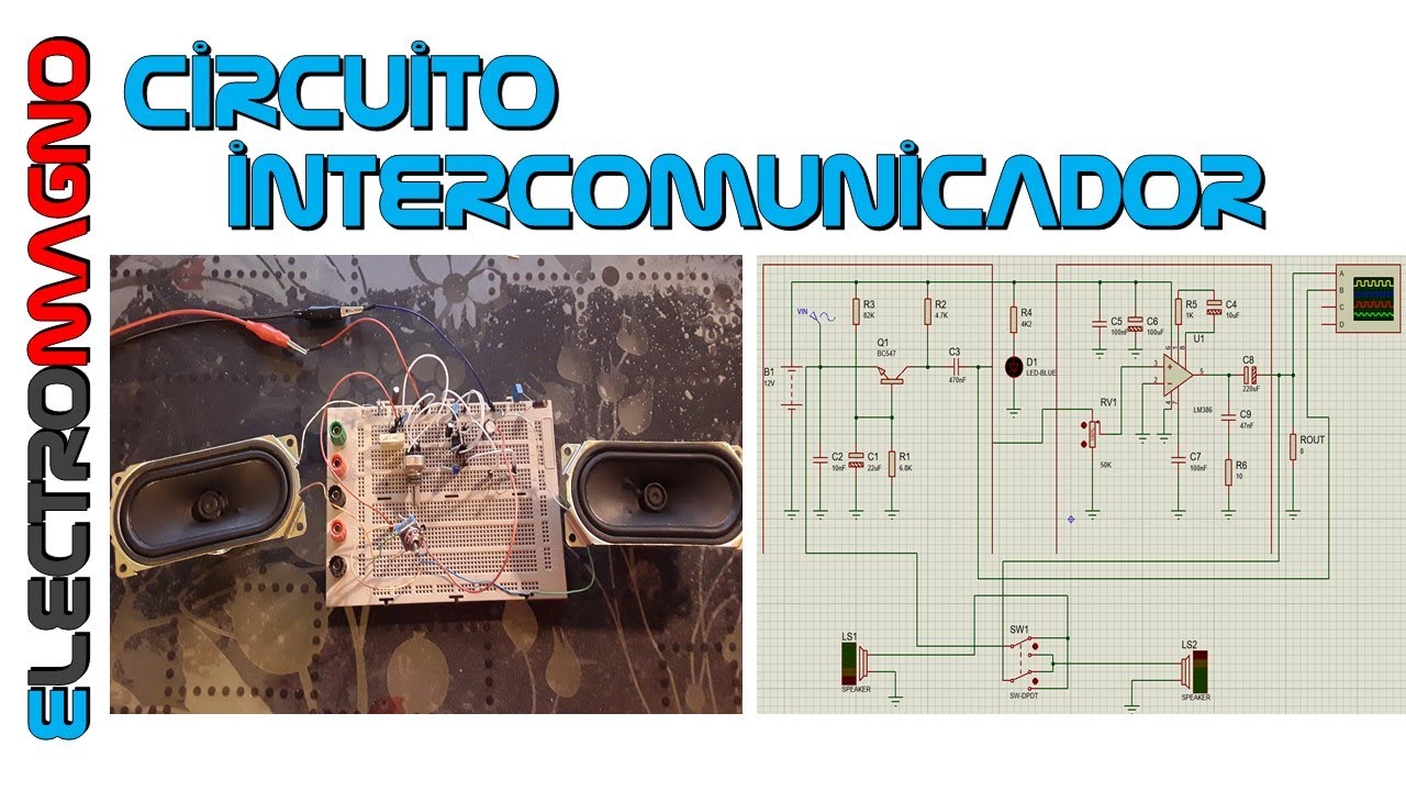 Pr#7 - Circuito intercomunicador: Teoría, simulación y pruebas