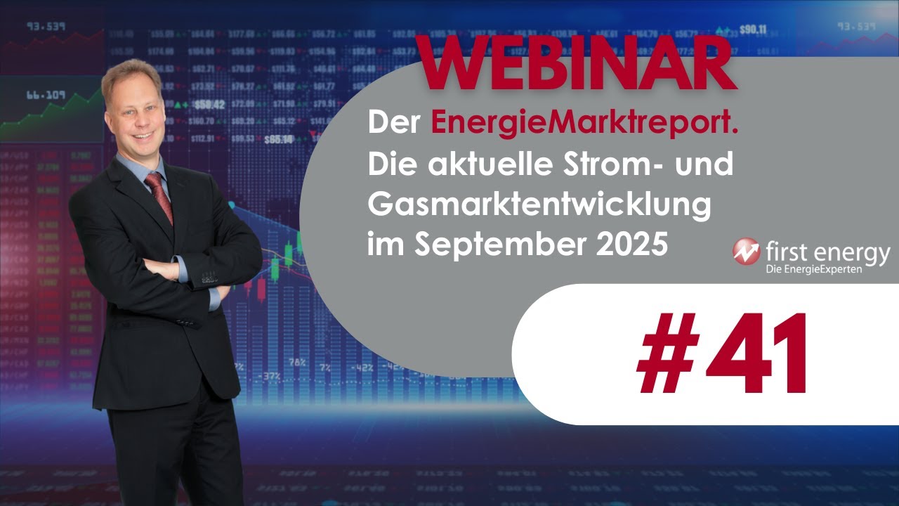 Der EnergieMarkt im September 2025 - Die aktuelle Strompreis- und Gaspreisentwicklung