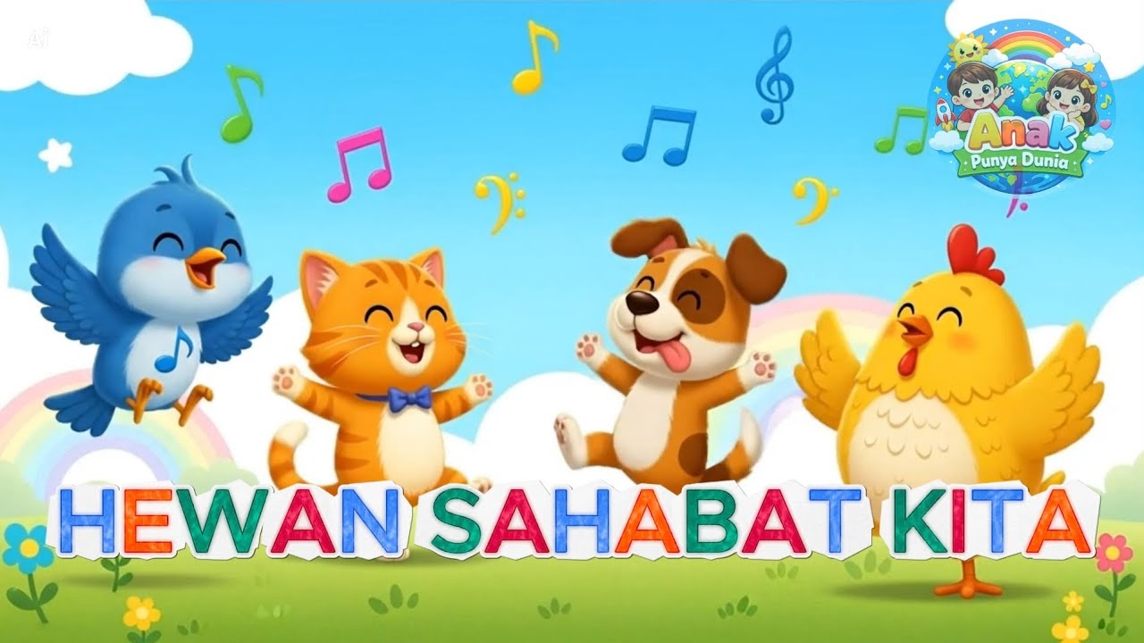 Mengenal Suara Hewan 🐶🐱🐥 | Lagu Anak Ceria