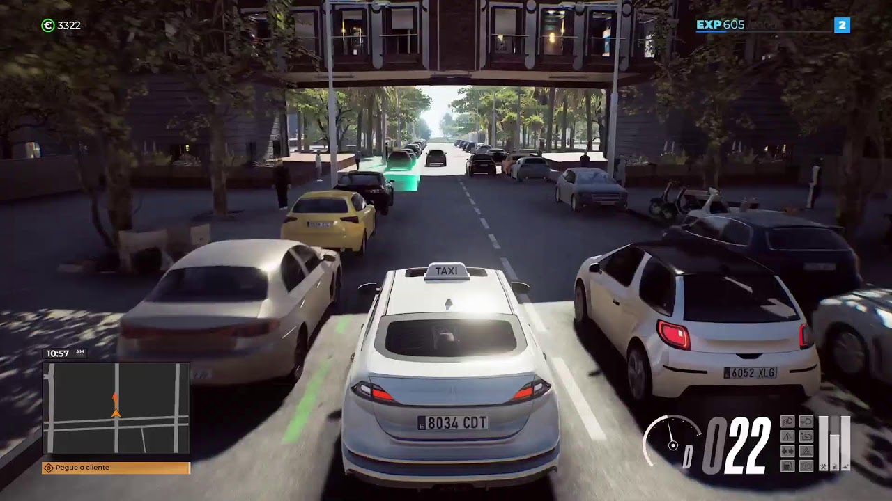 Táxi Life A City Driving Simulator PS5 Transporte de Táxi Cidade Barcelona (Tutorial) Parte 1