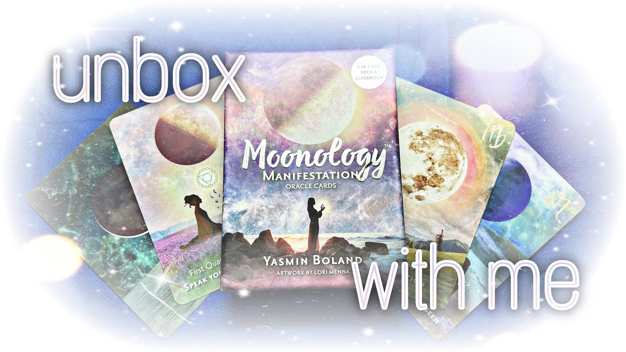 ASMR whisper 🌔 unbox moonology manifestation oracle with me!