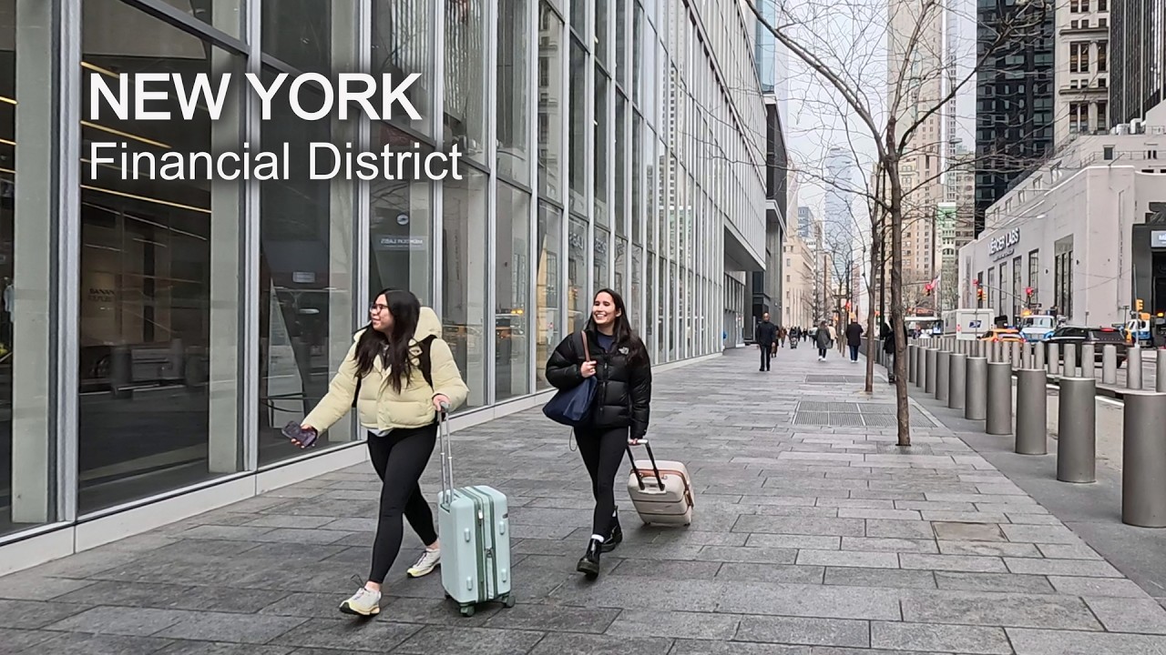 New York Walking Tour 4K — FinancialDistrict NYC | Lower Manhattan Day Walk
