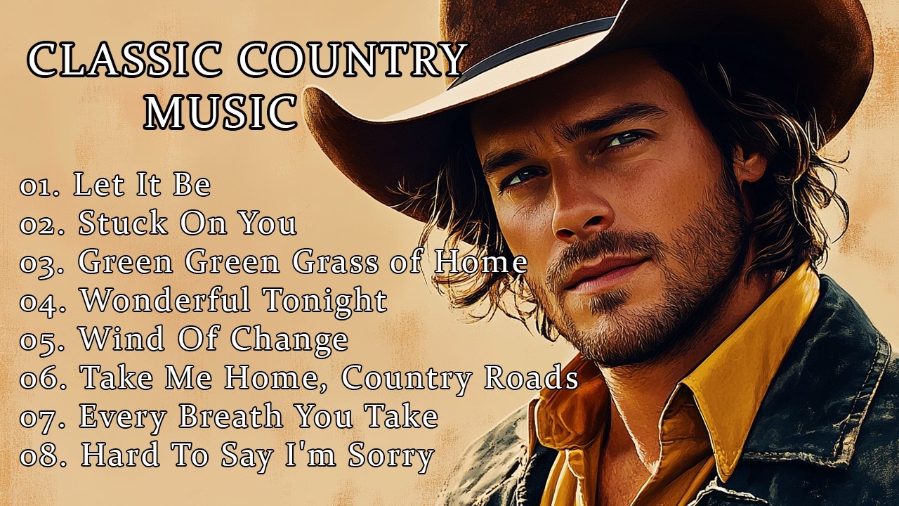 Let It Be, Stuck On You, Green Green Grass of Home – Classic Country Music Timeless 60s, 70s, 80s