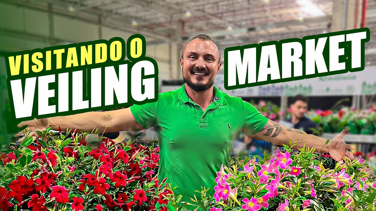 Visitei a maior feira de PLANTAS e FLORES do Brasil |  VEILING MARKET com Murilo Soares !