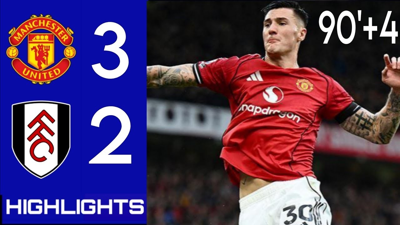 Manchester United vs Fulham 3-2 || Goals & Full Highlights || Premier League