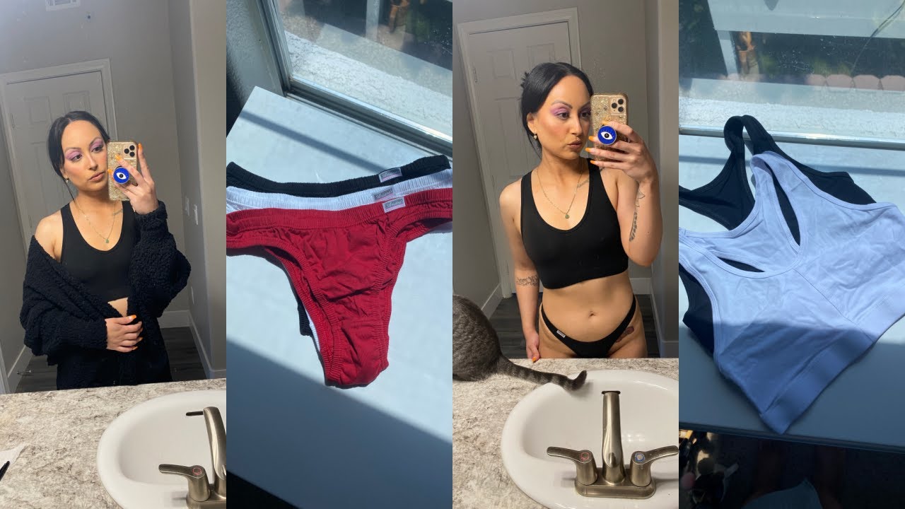 organic cotton underwear try on haul | peru pima ♡ katie king