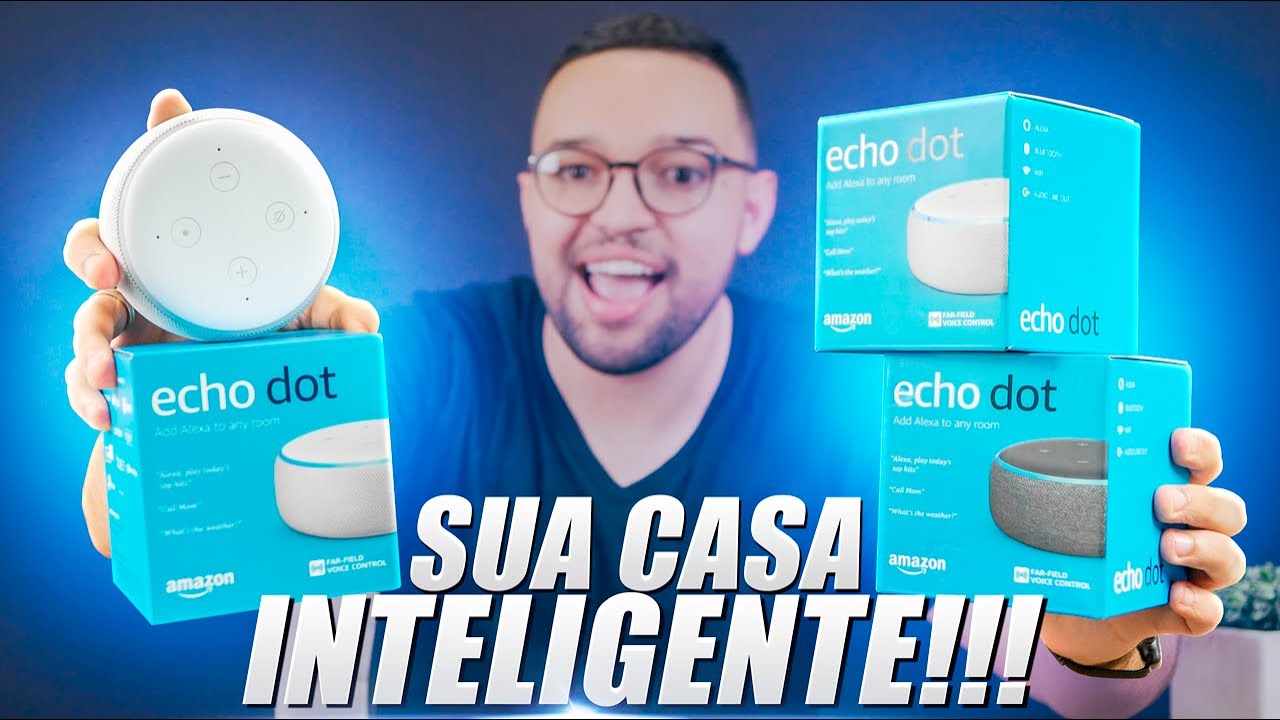 TUDO QUE EU FAÇO COM A ALEXA! (Echo Dot) + TOUR pela minha CASA INTELIGENTE! ✌🏼