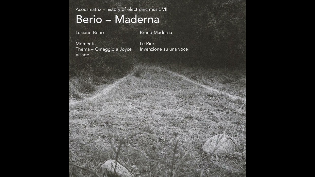 Luciano Berio/ Cathy Berberian --.Visage