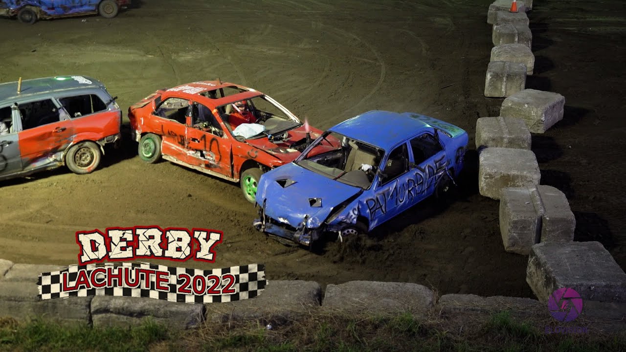 Demolition Derby - Lachute 2022 - Team Derby - Red vs Blue (heat #5)