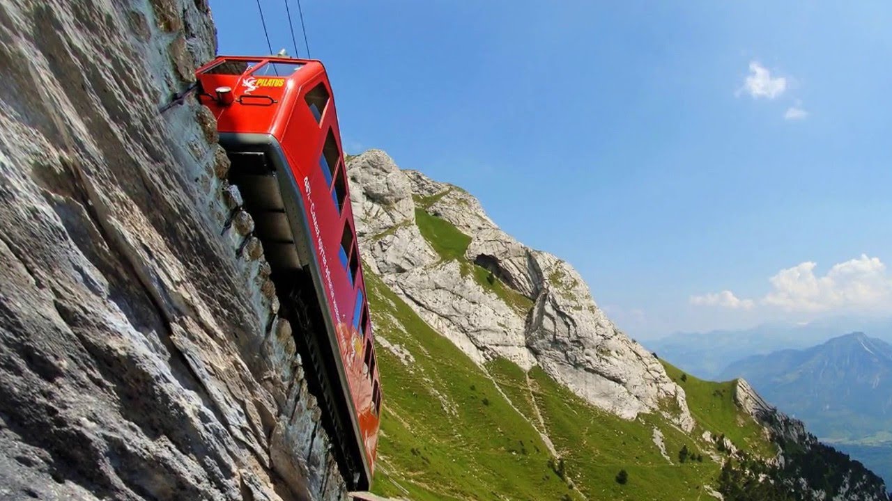 WORLD'S  STEEPEST  RAILWAY || pilatus Railway switzerland