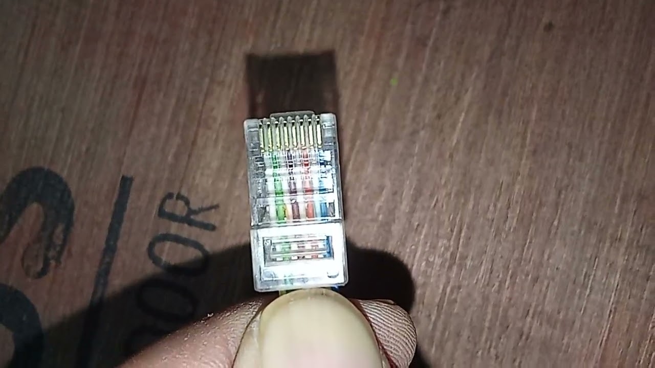 How check colour code check in Rj 45 connector