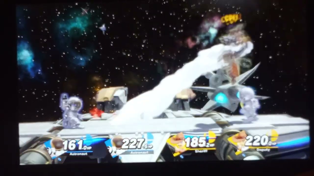 SSBU Mii Fighters Battle: Astronauts VS Sheriff & Deputy