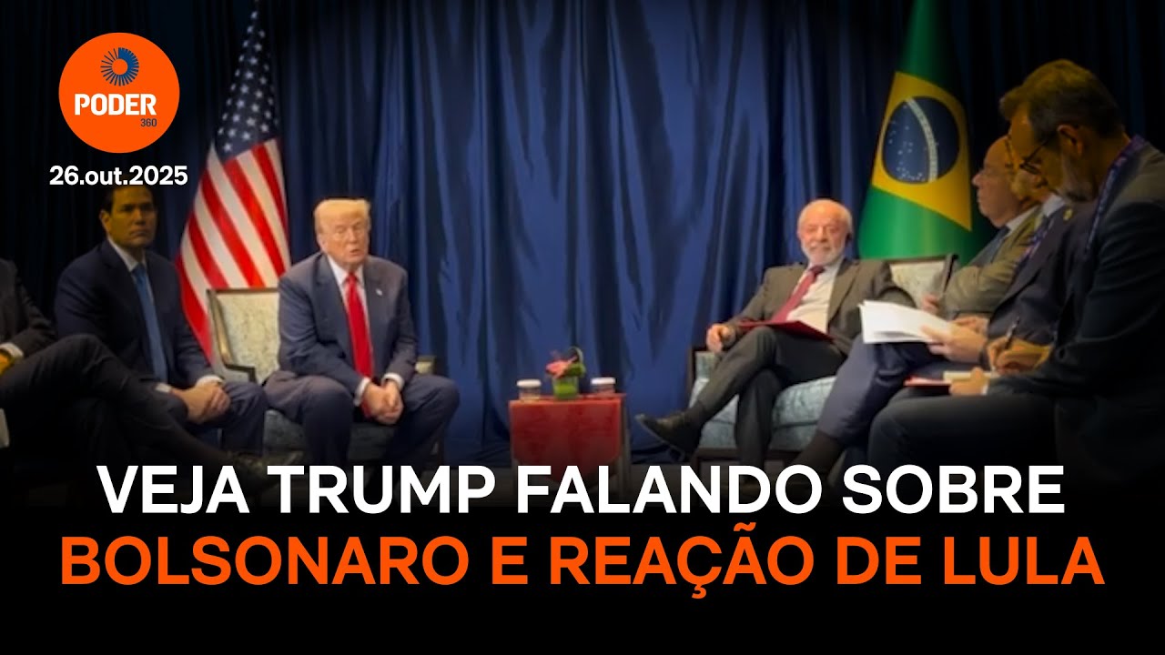 Veja Trump falando sobre Bolsonaro e a rea&ccedil;&atilde;o de Lula