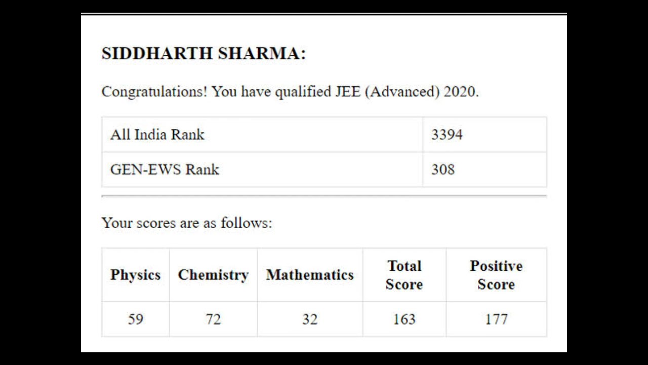 Jee Advance Gen-Ews Results Motivation 🔥🔥🔥 🔥 ( Mark vs Rank Analysis )