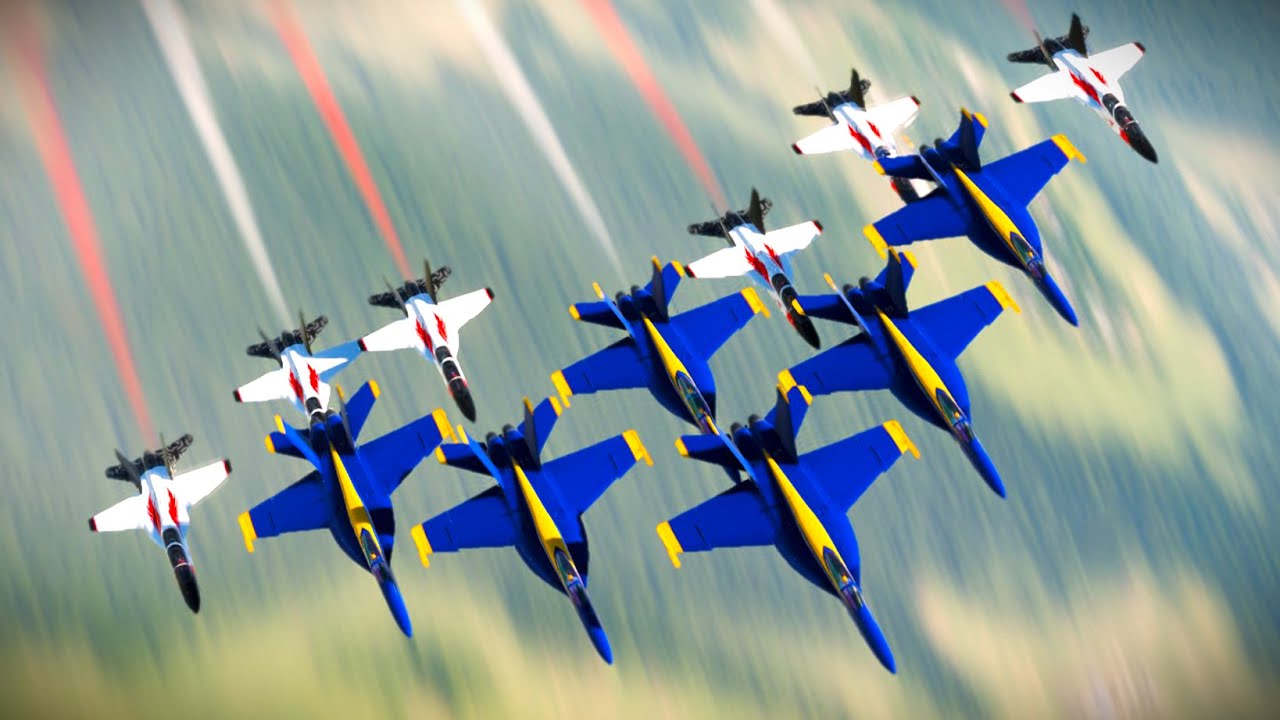 DCS Movie: Virtual Blue Angels & Aerovector Joint Flight