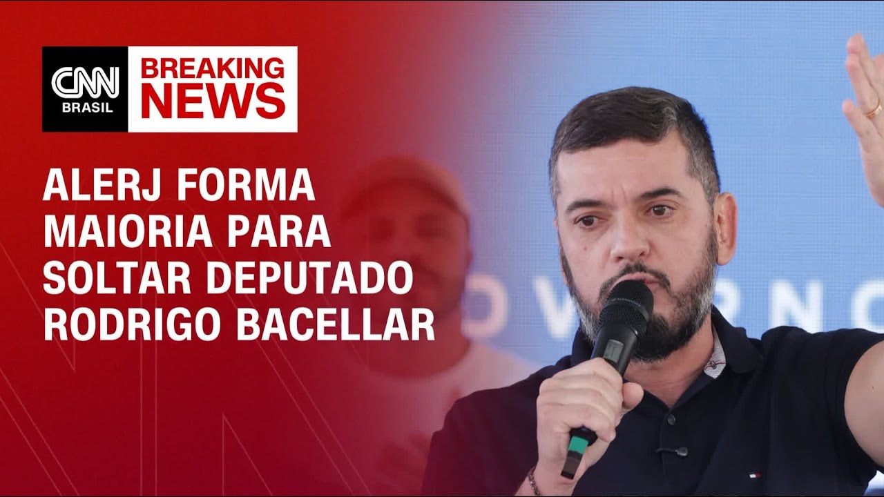 Assembleia do RJ tem maioria para soltar deputado Rodrigo Bacellar, preso pela PF | CNN 360º