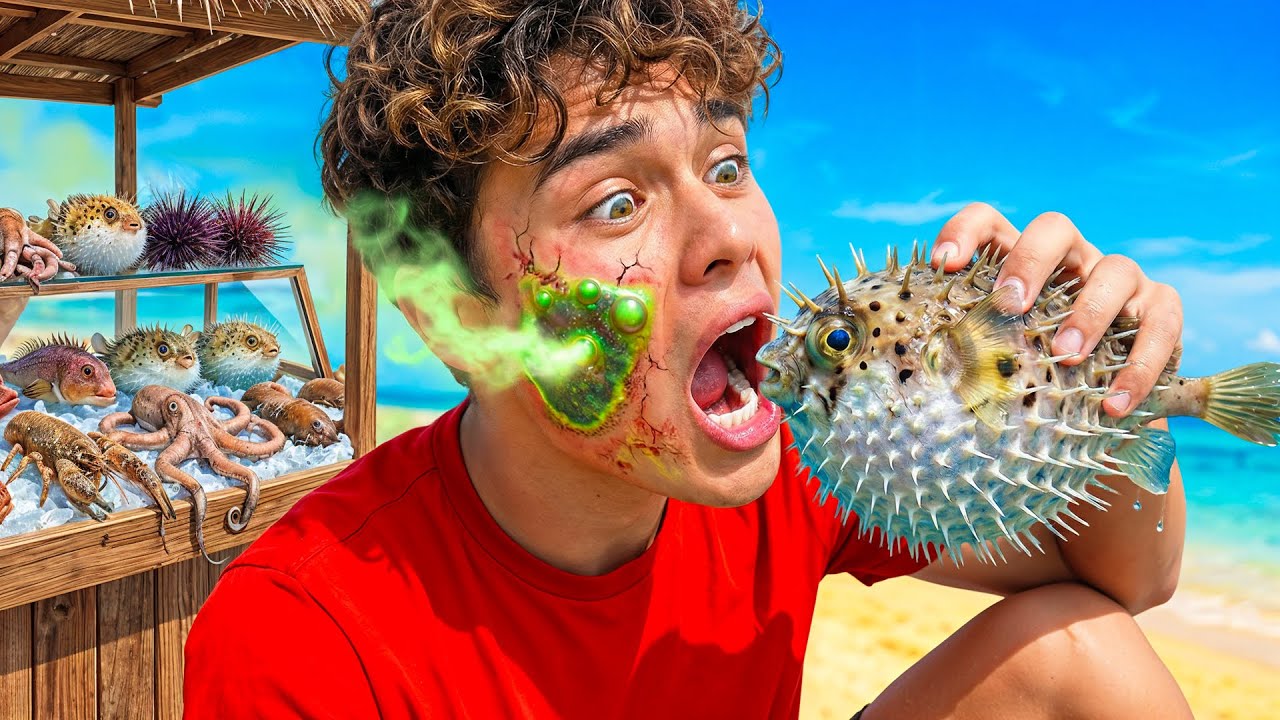 Eating the World’s WEIRDEST Foods for 24 Hours!! | Stokes Twins