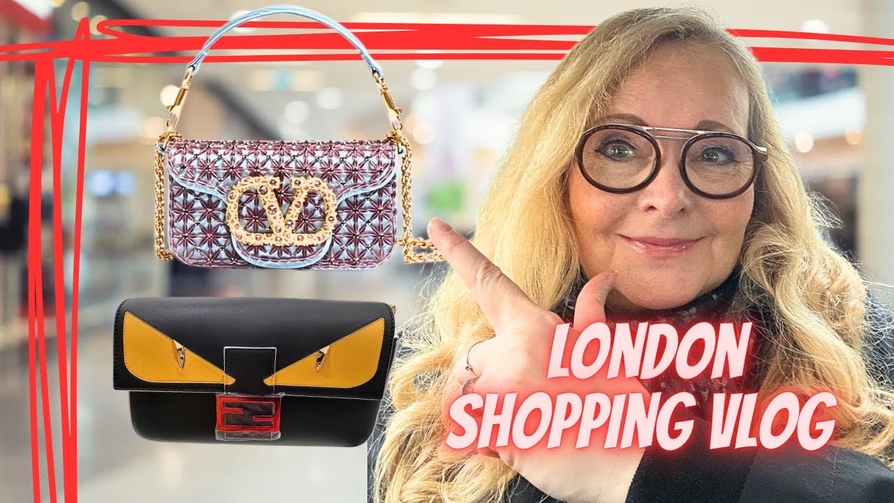 LUXURY Handbag SHOPPING in LONDON ft FENDI, VALENTINO, ETRO, STRATHBERRY and more | VLOG