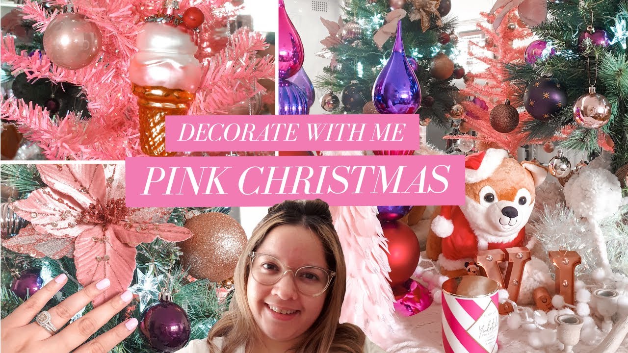 DECORATE MY CHRISTMAS TREE 2020 🎄⭐️ Pink + metallic theme - girly and pink christmas!