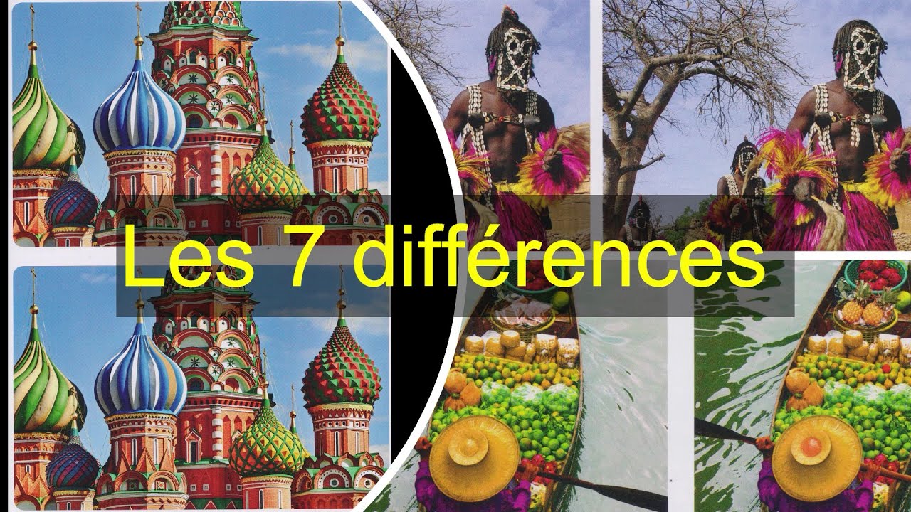 Jeux :  les 7 différences entre deux images