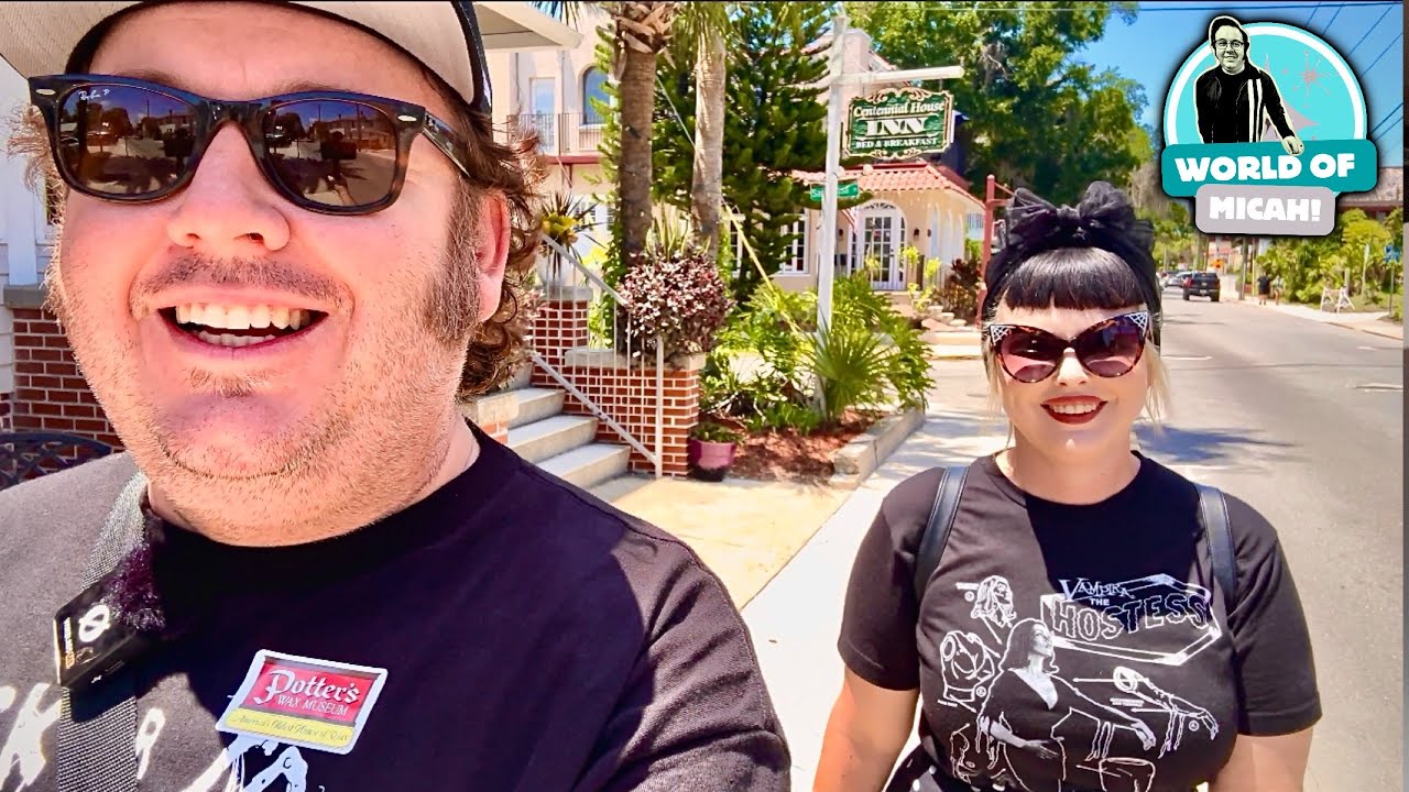 We spent the day in St. Augustine Florida! Potters Wax Museum & Other Weird Findings! 4K