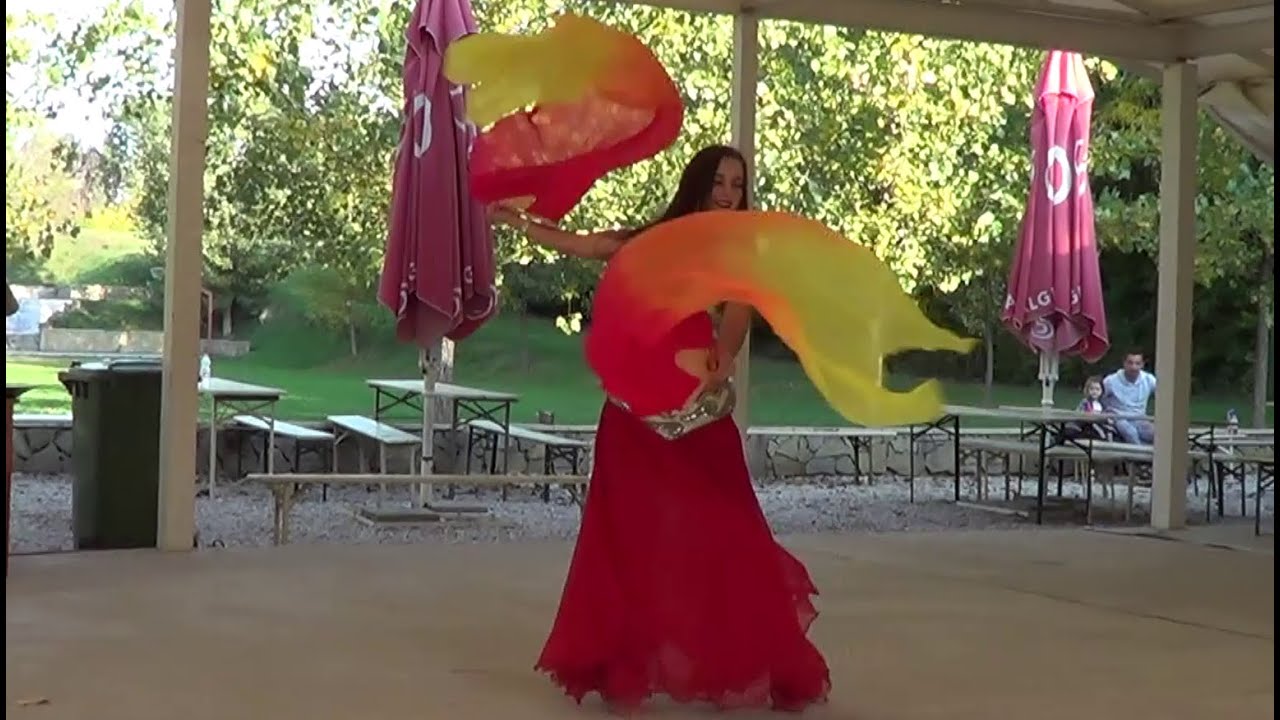 Fiery fan veils & drum solo by Orsolya Tamás from 2021 - Estella Bellydance Studio Debrecen Hungary