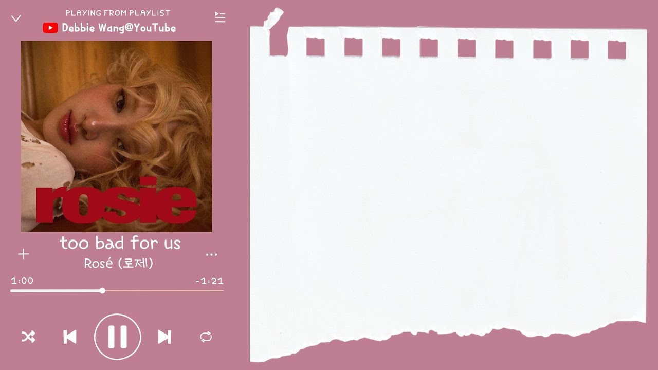 ♡英中歌詞♡ | Rosé (로제) - too bad for us