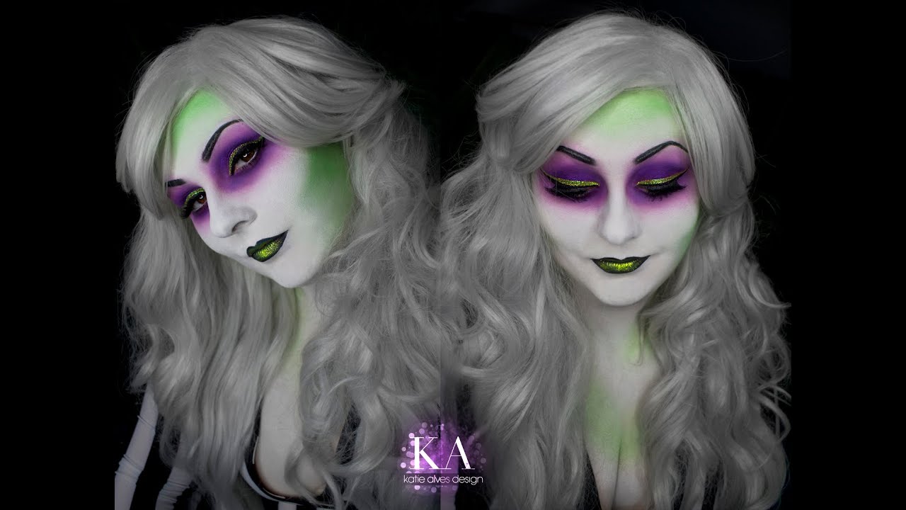 Lady Beetlejuice Halloween Makeup Tutorial