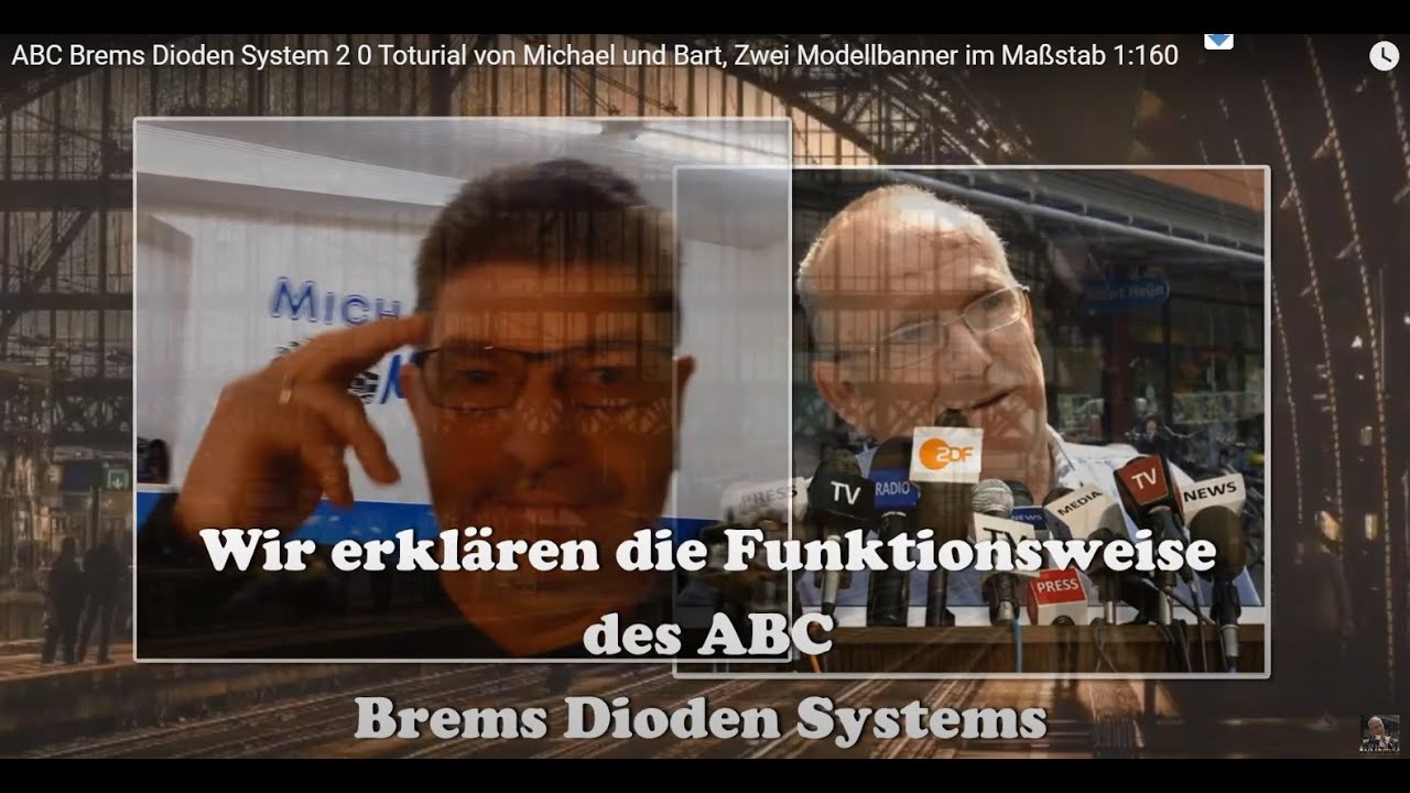 ABC Brems Dioden System 2 0 Toturial von Michael und Bart, Zwei Modellbanner im Maßstab 1:160